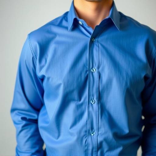 Camisa social azul